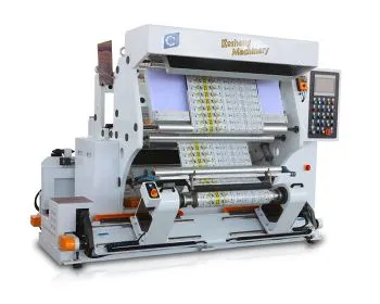 Rewinder Machine for å inspisere trykte filmruller